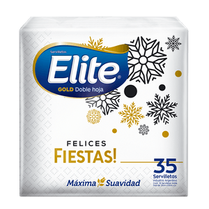 Servilleta Elite Gold Navidad doble hoja 35 un
