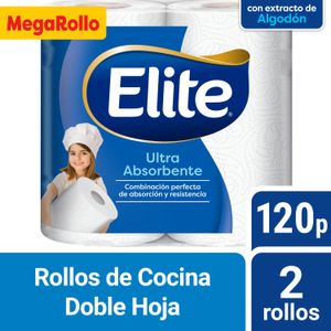 Rollo de cocina Elite Ultra Absorbente 120 paños 2 un