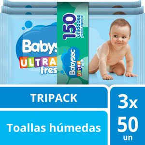 Toallas húmedas Babysec Ultrafresh 150 un