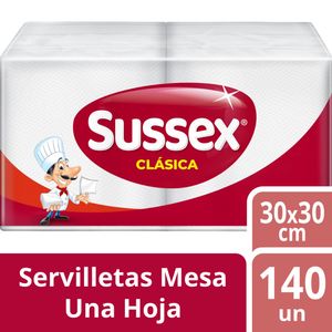 Servilleta Sussex Clásica hoja simple 140 un