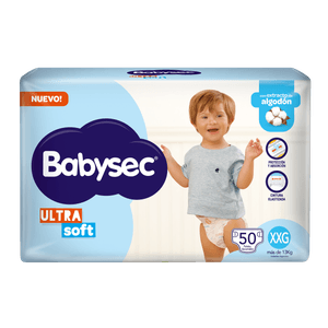 Pañales Babysec Ultrasoft XXG 50 un