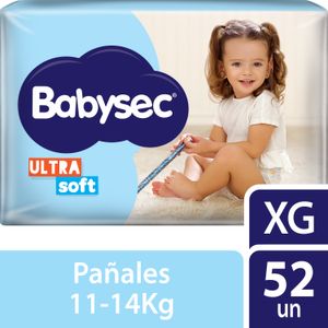 Pañales Babysec Ultrasoft XG 52 un