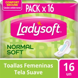 Toallas femeninas Ladysoft Normal Soft 16 un