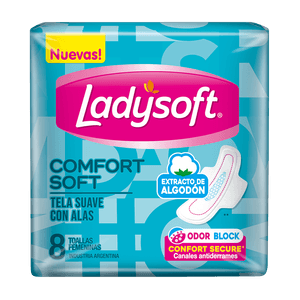 Toallas femeninas Ladysoft Comfort Soft 8 un