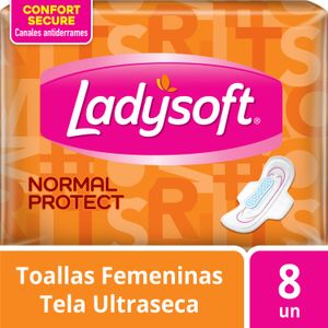 Toallas femeninas Ladysoft Normal Protect 8 un