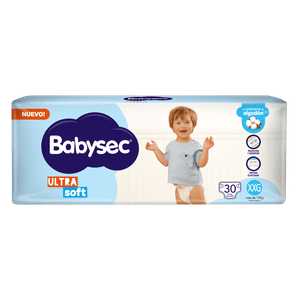 Pañales Babysec Ultrasoft XXG 30 un