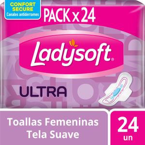 Toallas femeninas Ladysoft Ultra suave 24 un