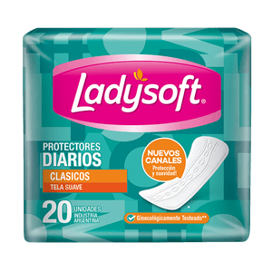 Protectores diarios Ladysoft Clásicos 20 un