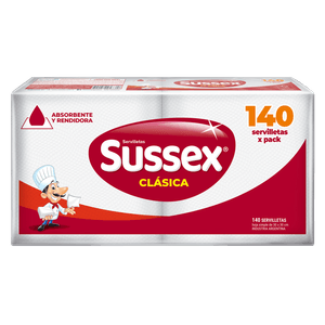 Servilleta Sussex Clásica hoja simple 140 un