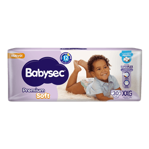 Pañales Babysec Premium Soft XXG 30 un