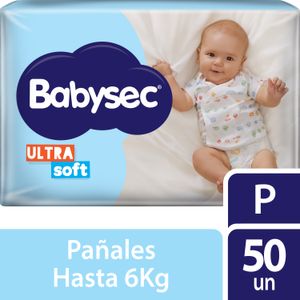 Pañales Babysec Ultrasoft P 50 un