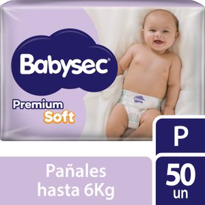 Pañales Babysec Premium Soft P 50 un