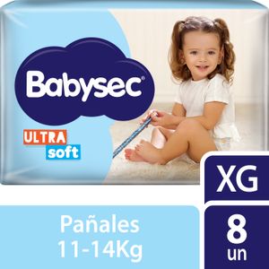 Pañales Babysec Ultrasoft XG 8 un