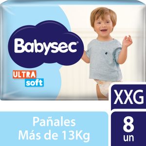 Pañales Babysec Ultrasoft XXG 8 un