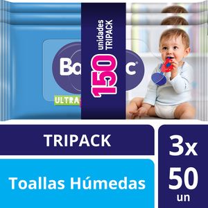Toallas húmedas Babysec Ultrafresh Tripack 150 un