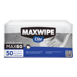Paños de limpieza Maxwipe Elite Professional Max60 50 paños