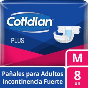 Pañales para adultos Cotidian Plus M 8 un