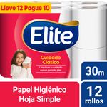 7790250024194-hero-papel-higiénico-elite-cuidado-clásico-pack-conveniente-hoja-simple-30-m-12-un